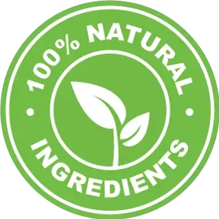 Naturally sourced ingredients badge supplied by the seller